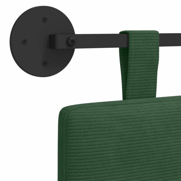 vidaXL Závesné čelo postele Jungle Green Kordúrová tkanina – Obrázok 9