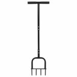 vidaXL Nástroj na aeráciu trávnika Čierny 95 x 27 cm Plast – Obrázok 2