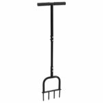 vidaXL Nástroj na aeráciu trávnika Čierny 95 x 27 cm Plast – Obrázok 4