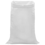 vidaXL Tkaninové vrecia 100 pcs Biela 80 x 125 cm PP – Obrázok 2