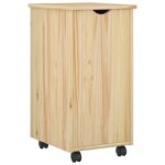 vidaXL Koliesková skriňa s kolesom Hnedá 34 x 39 x 65,5 cm – Obrázok 2
