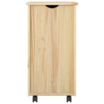 vidaXL Koliesková skriňa s kolesom Hnedá 34 x 39 x 65,5 cm – Obrázok 4