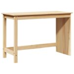 vidaXL Stôl Hnedá 112 x 50 x 75 cm Masívne borovicové drevo – Obrázok 2