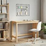 vidaXL Stôl Hnedá 112 x 50 x 75 cm Masívne borovicové drevo – Obrázok 3