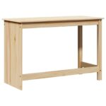 vidaXL Stôl Hnedá 112 x 50 x 75 cm Masívne borovicové drevo – Obrázok 6