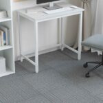 vidaXL Kobercová dlaždica Svetlosivá s prúžkom 50 x 50 cm 20 pcs – Obrázok 4