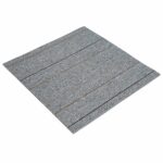 vidaXL Kobercová dlaždica Svetlosivá s prúžkom 50 x 50 cm 36 pcs – Obrázok 2
