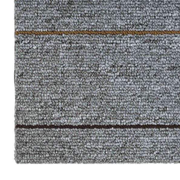 vidaXL Kobercová dlaždica Svetlosivá s prúžkom 50 x 50 cm 36 pcs – Obrázok 6