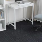 vidaXL Kobercová dlaždica Tmavo šedá s pruhmi 50 x 50 cm 4 pcs – Obrázok 4