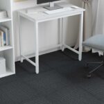 vidaXL Kobercová dlaždica Stredne šedá s pruhmi 50 x 50 cm 4 pcs – Obrázok 4