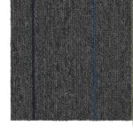 vidaXL Kobercová dlaždica Stredne šedá s pruhmi 50 x 50 cm 4 pcs – Obrázok 6