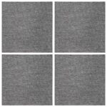 vidaXL Kobercová dlaždica Hnedá 50 x 50 cm 4 pcs PP a Bitúmen – Obrázok 3