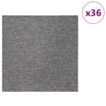 vidaXL Kobercová dlaždica Hnedá 50 x 50 cm 36 pcs PP a Bitúmen – Obrázok 3