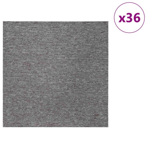vidaXL Kobercová dlaždica Hnedá 50 x 50 cm 36 pcs PP a Bitúmen – Obrázok 3