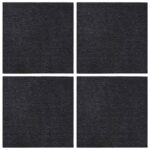 vidaXL Kobercová dlaždica Tmavosivá 50 x 50 cm 4 pcs PP a Bitúmen – Obrázok 3