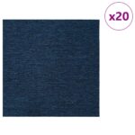 vidaXL Kobercová dlaždica Modrá 50 x 50 cm 20 pcs PP a Bitúmen – Obrázok 3