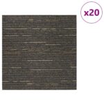 vidaXL Kobercová dlaždica Pruhovaná Svetlo Hnedá 50 x 50 cm 20 pcs – Obrázok 3