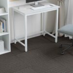vidaXL Kobercová dlaždica Pruhovaná tmavohnedá 50 x 50 cm 4 pcs – Obrázok 4