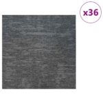 vidaXL Kobercová dlaždica Sky Grey 50 x 50 cm 36 pcs PP a Bitúmen – Obrázok 3