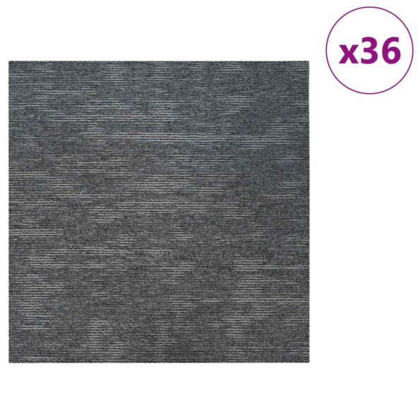 vidaXL Kobercová dlaždica Sky Grey 50 x 50 cm 36 pcs PP a Bitúmen – Obrázok 3