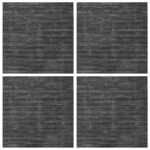 vidaXL Kobercová dlaždica Uhlová šedá 50 x 50 cm 4 pcs PP a Bitúmen – Obrázok 3