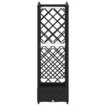 vidaXL Vyvýšený záhon s mriežkou a strechou Čierny 124 x 40 x 123 cm – Obrázok 4