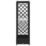 vidaXL Vyvýšený záhon s mriežkou a strechou Čierny 163 x 40 x 123 cm – Obrázok 4