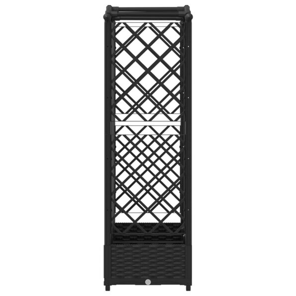 vidaXL Vyvýšený záhon s mriežkou a strechou Čierny 163 x 40 x 123 cm – Obrázok 4