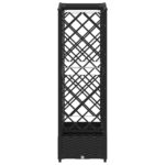 vidaXL Vyvýšený záhon s mriežkou a strechou Čierny 203,5 x 40 x 123 cm – Obrázok 4
