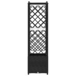 vidaXL Vyvýšený záhon s mriežkou a strechou Čierny 122 x 40 x 138 cm – Obrázok 4