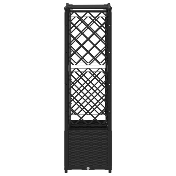 vidaXL Vyvýšený záhon s mriežkou a strechou Čierny 163 x 40 x 138 cm – Obrázok 4