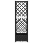 vidaXL Vyvýšený záhon s mriežkou a strechou Čierna 122,5 x 40 x 121 cm – Obrázok 5