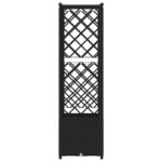 vidaXL Vyvýšený záhon s mriežkou a strechou Čierna 124,5 x 40 x 136 cm – Obrázok 5