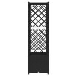 vidaXL Vyvýšený záhon s mriežkou a strechou Čierna 162,5 x 40 x 136 cm – Obrázok 5