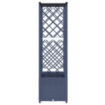 vidaXL Vyvýšený záhon s mriežkou a strechou Sivá 162,5 x 40 x 136 cm – Obrázok 5