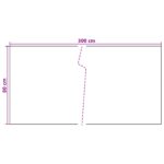 vidaXL Balkónová obrazovka Tmavosivá 300 x 80 cm polyratan – Obrázok 5