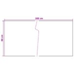 vidaXL Balkónová obrazovka Tmavosivá 300 x 90 cm polyratan – Obrázok 5