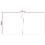 vidaXL Balkónová obrazovka Tmavosivá 1000 x 100 cm polyratan – Obrázok 5