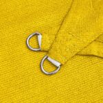 vidaXL Plachta na tienenie Žltá 7 x 5 x 5 m HDPE – Obrázok 3