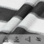 vidaXL Plachta na tienenie Antracitová a biela 2,5 x 6 m HDPE – Obrázok 4