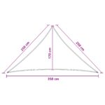 vidaXL Plachta na tienenie 2,5 x 2,5 x 3,5 m HDPE – Obrázok 8