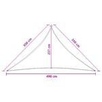 vidaXL Plachta na tienenie 3,5 x 3,5 x 4,9 m HDPE – Obrázok 8