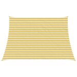 vidaXL Plachta na tienenie Žltá a biela 3 / 4 x 3 m HDPE
