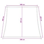 vidaXL Plachta na tienenie Žltá a biela 4 / 5 x 4 m HDPE – Obrázok 8