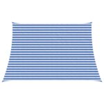 vidaXL Plachta na tienenie Modrá a biela 4 / 5 x 3 m HDPE