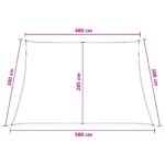 vidaXL Plachta na tienenie Modrá a biela 4 / 5 x 3 m HDPE – Obrázok 8