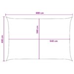vidaXL Plachta na tienenie Svetlo šedá a biela 4 x 6 m HDPE – Obrázok 8