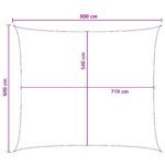 vidaXL Plachta na tienenie Svetlo šedá a biela 6 x 8 m HDPE – Obrázok 8
