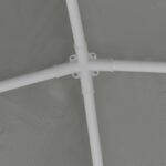 vidaXL Párty stan 200 x 200 x 240 cm Svetlosivá PE a oceľ – Obrázok 7