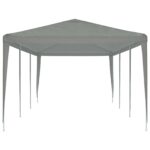 vidaXL Párty stan Svetlosivá 900 x 300 x 255 cm PE a oceľ – Obrázok 3